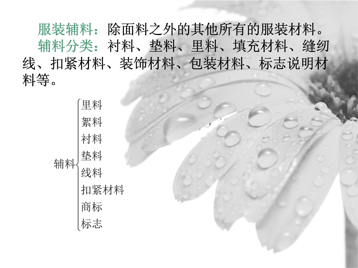 第七章 服装辅料
